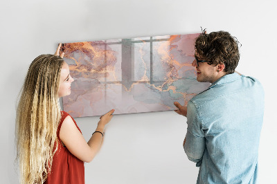 Beschreibbare magnettafel Dekorativer Marmor