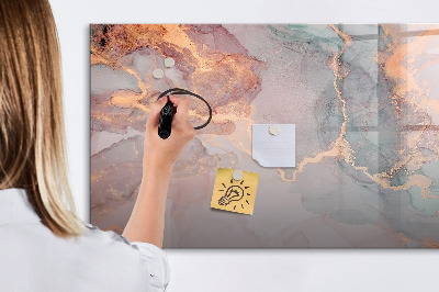 Beschreibbare magnettafel Dekorativer Marmor
