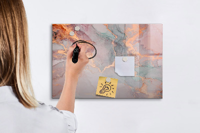 Beschreibbare magnettafel Dekorativer Marmor