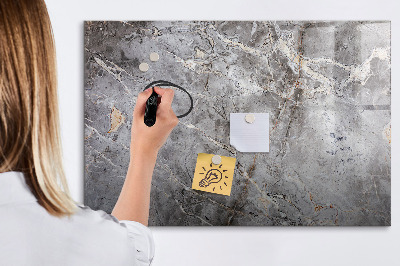 Beschreibbare magnettafel Marmormuster