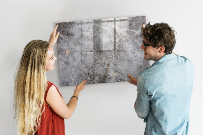 Beschreibbare magnettafel Marmormuster
