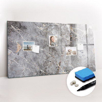 Beschreibbare magnettafel Marmormuster
