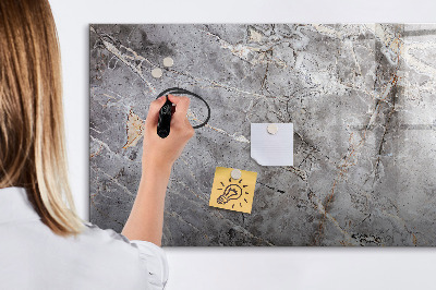 Beschreibbare magnettafel Marmormuster