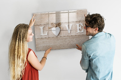 Beschreibbare magnettafel küche Inschrift Liebe