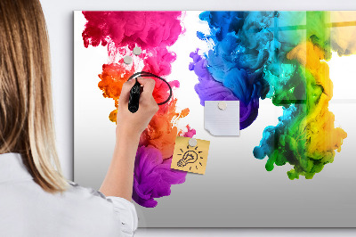Beschreibbare magnettafel küche Ein Regenbogen aus Farben