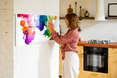 Magnettafel mit Marker Ein Regenbogen aus Farben