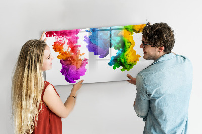 Magnettafel mit Marker Ein Regenbogen aus Farben