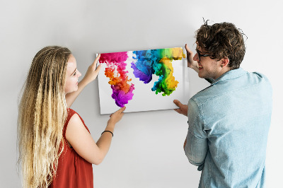 Magnettafel mit Marker Ein Regenbogen aus Farben