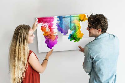 Magnettafel mit Marker Ein Regenbogen aus Farben