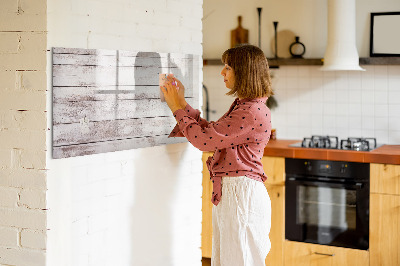 Beschreibbare magnettafel Holzbrettmuster
