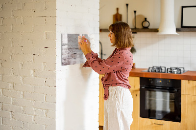 Magnetische Schreibtafel Holzbrettmuster