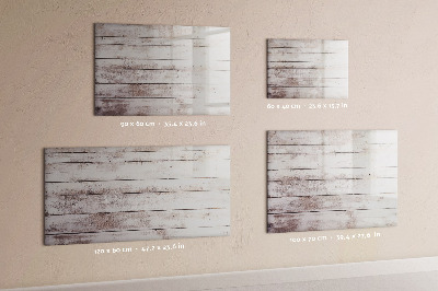 Beschreibbare magnettafel Holzbrettmuster
