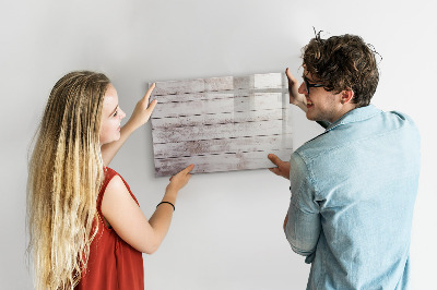 Beschreibbare magnettafel Holzbrettmuster