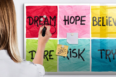 Beschreibbare magnettafel Motivationstafel