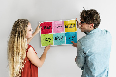 Beschreibbare magnettafel Motivationstafel