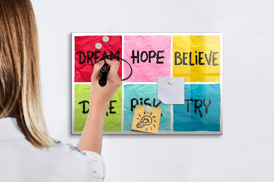 Beschreibbare magnettafel Motivationstafel