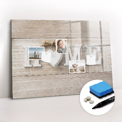 Beschreibbare magnettafel küche Hausinschrift