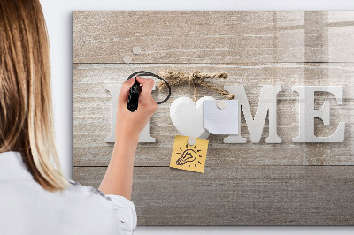 Beschreibbare magnettafel küche Hausinschrift