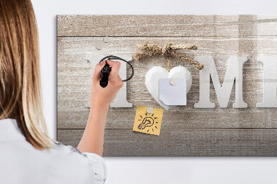 Beschreibbare magnettafel küche Hausinschrift