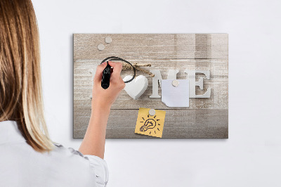Beschreibbare magnettafel küche Hausinschrift