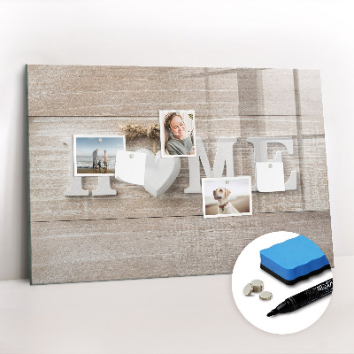 Beschreibbare magnettafel küche Hausinschrift