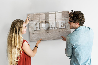 Beschreibbare magnettafel küche Hausinschrift