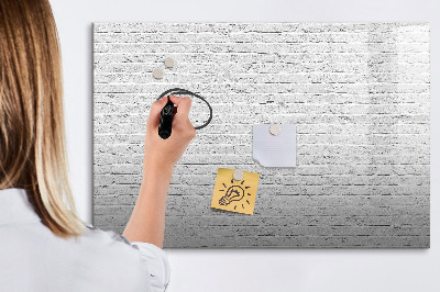 Beschreibbare magnettafel Ziegelmauer