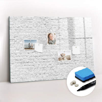 Beschreibbare magnettafel Ziegelmauer