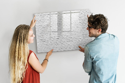 Beschreibbare magnettafel Ziegelmauer