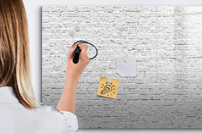 Beschreibbare magnettafel Ziegelmauer