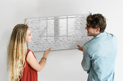 Beschreibbare magnettafel Ziegelmauer