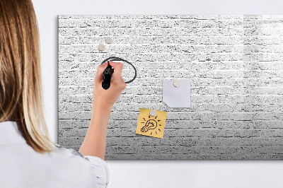 Beschreibbare magnettafel Ziegelmauer