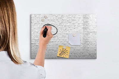 Beschreibbare magnettafel Ziegelmauer