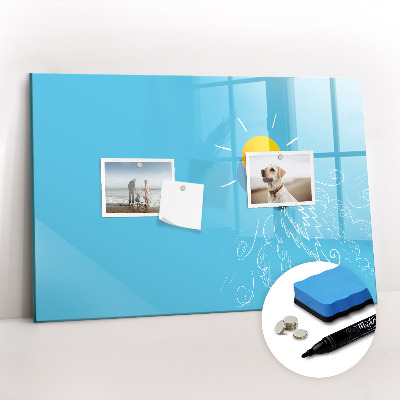 Beschreibbare magnettafel Glühbirnenzeichnung
