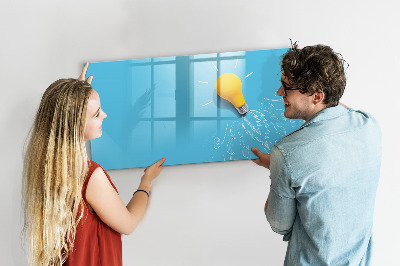 Magnetische Schreibtafel Glühbirnenzeichnung