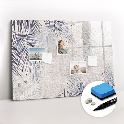 Beschreibbare magnettafel Palmblatt