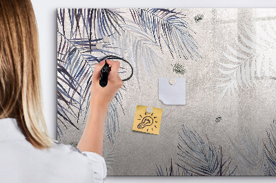 Beschreibbare magnettafel Palmblatt