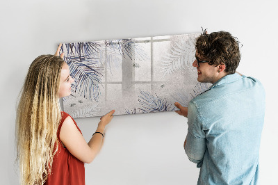 Beschreibbare magnettafel Palmblatt
