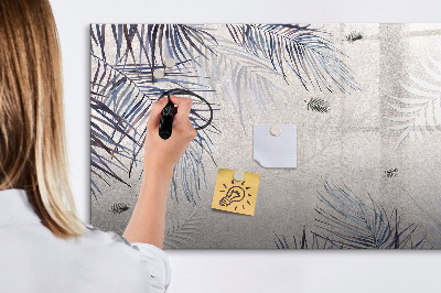 Beschreibbare magnettafel Palmblatt