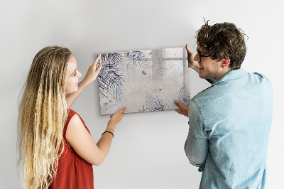 Beschreibbare magnettafel Palmblatt