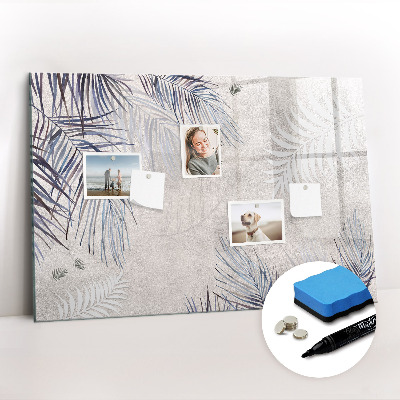 Beschreibbare magnettafel Palmblatt