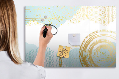 Beschreibbare magnettafel küche Dekoratives Muster