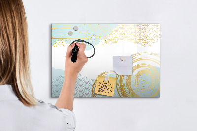 Beschreibbare magnettafel küche Dekoratives Muster