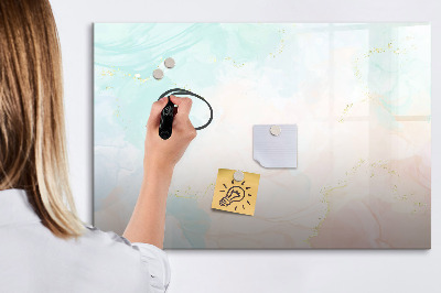 Beschreibbare magnettafel Aquarellmarmor