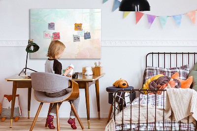 Beschreibbare magnettafel Aquarellmarmor