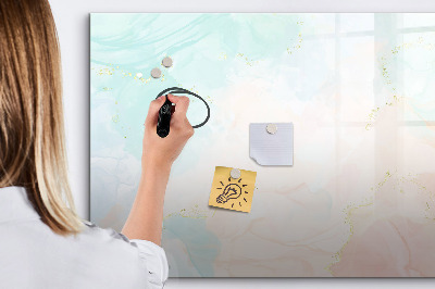 Beschreibbare magnettafel Aquarellmarmor