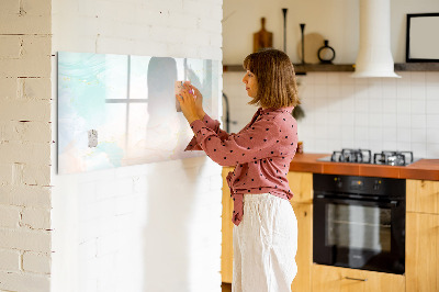 Beschreibbare magnettafel Aquarellmarmor