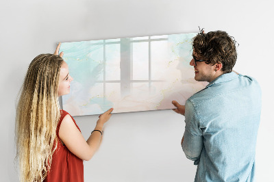 Beschreibbare magnettafel Aquarellmarmor