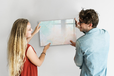 Beschreibbare magnettafel Aquarellmarmor