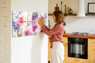 Beschreibbare magnettafel küche Bemalte Blumen
